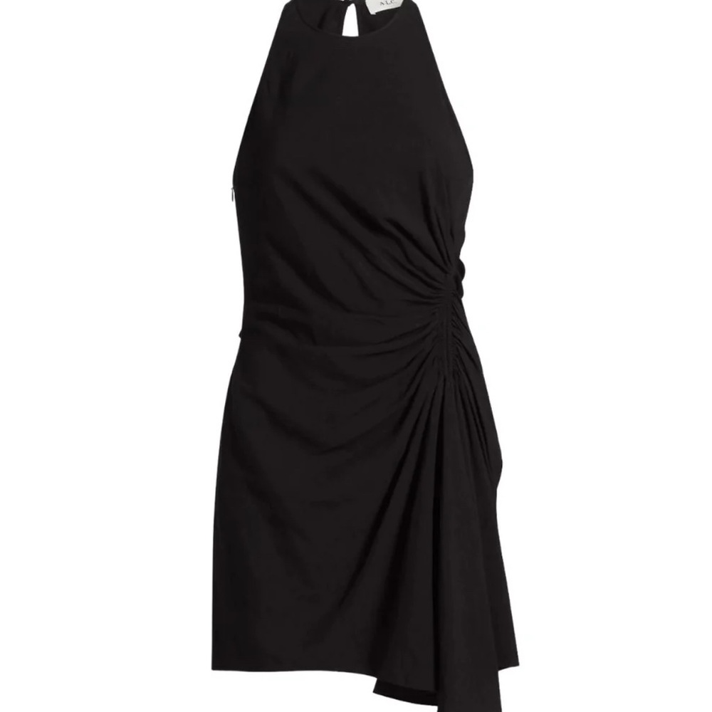Elegant Black Halter Dress